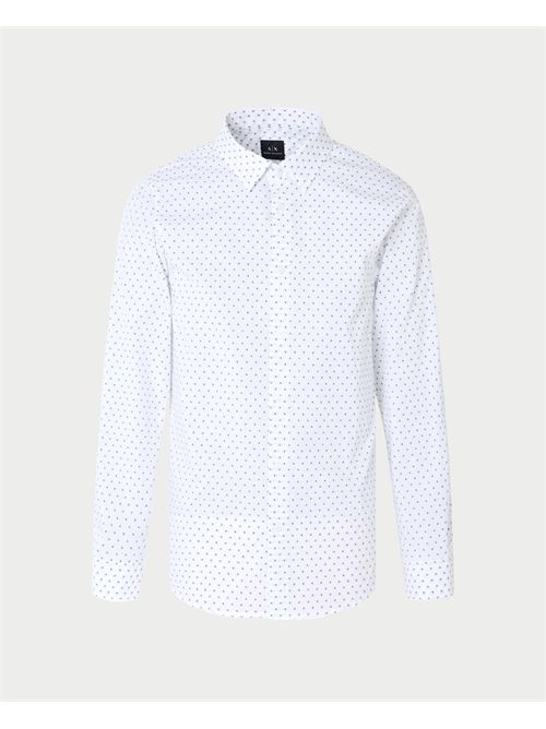 Camicia uomo AX in cotone jacquard ARMANI EXCHANGE | XM000719-AF13206F0048